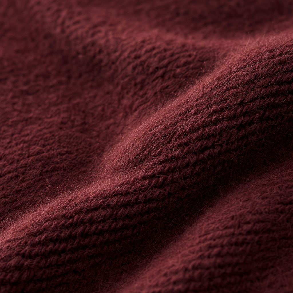 Macro shot of brushed cotton terry fabric